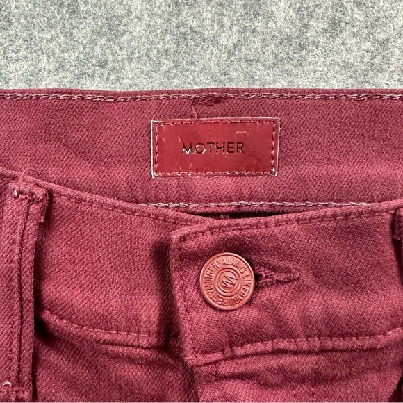 NWOT Mother The Rascal Sliced Up Heel Jeans in Play Date. Sz: 26 - Picture 8 of 14